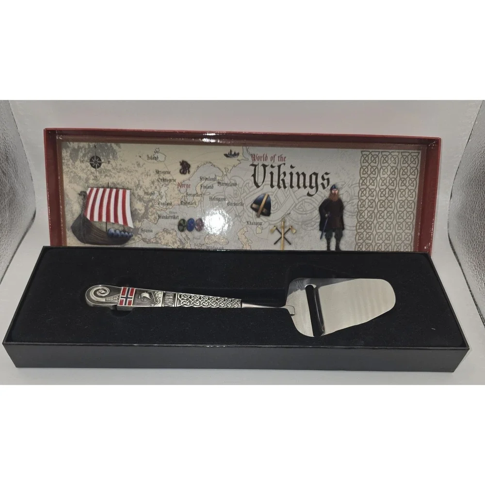 Norway Viking Cheese Slicer Stainless Steel Original Gift Box Item #50430 882/A3